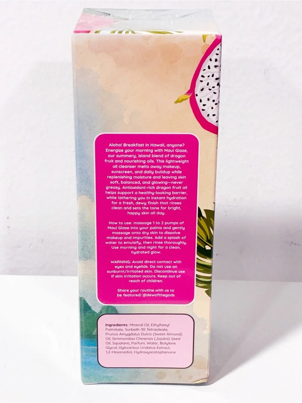 Dew of the Gods Glaze Dragon Fruit Oil Facial Cleanser hyaluronic acid NEW